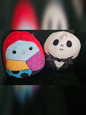 12 In Jack And Sally Squishmallows